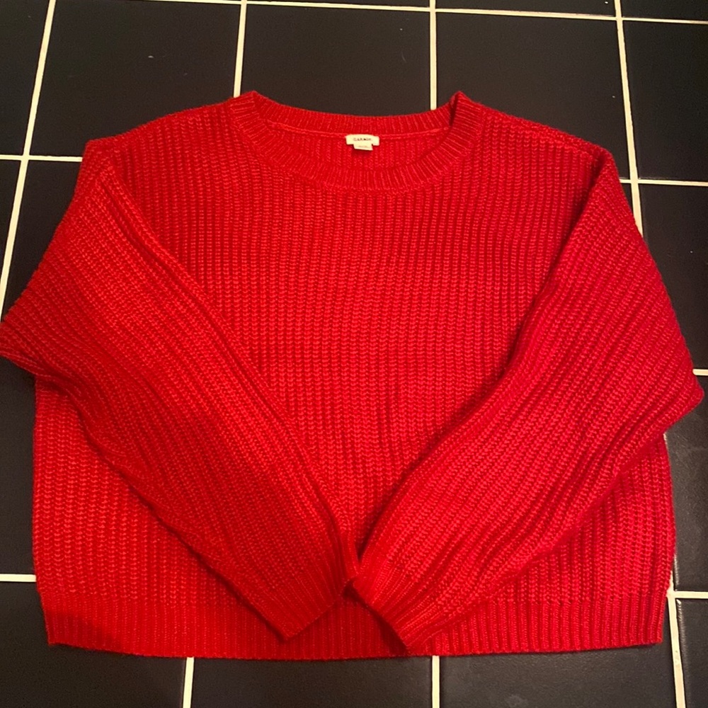 Bright Red Garage Sweater